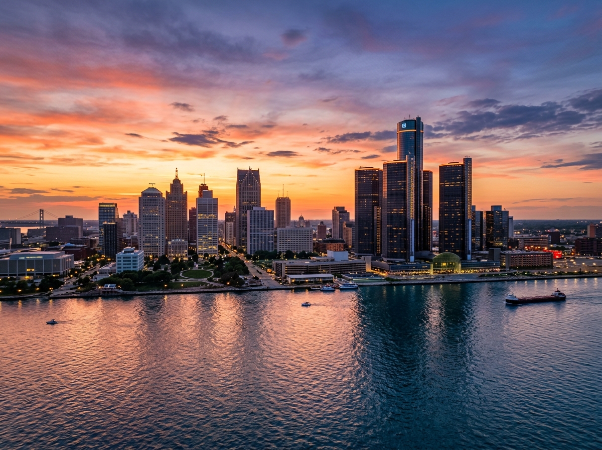 Detroit, Michigan skyline